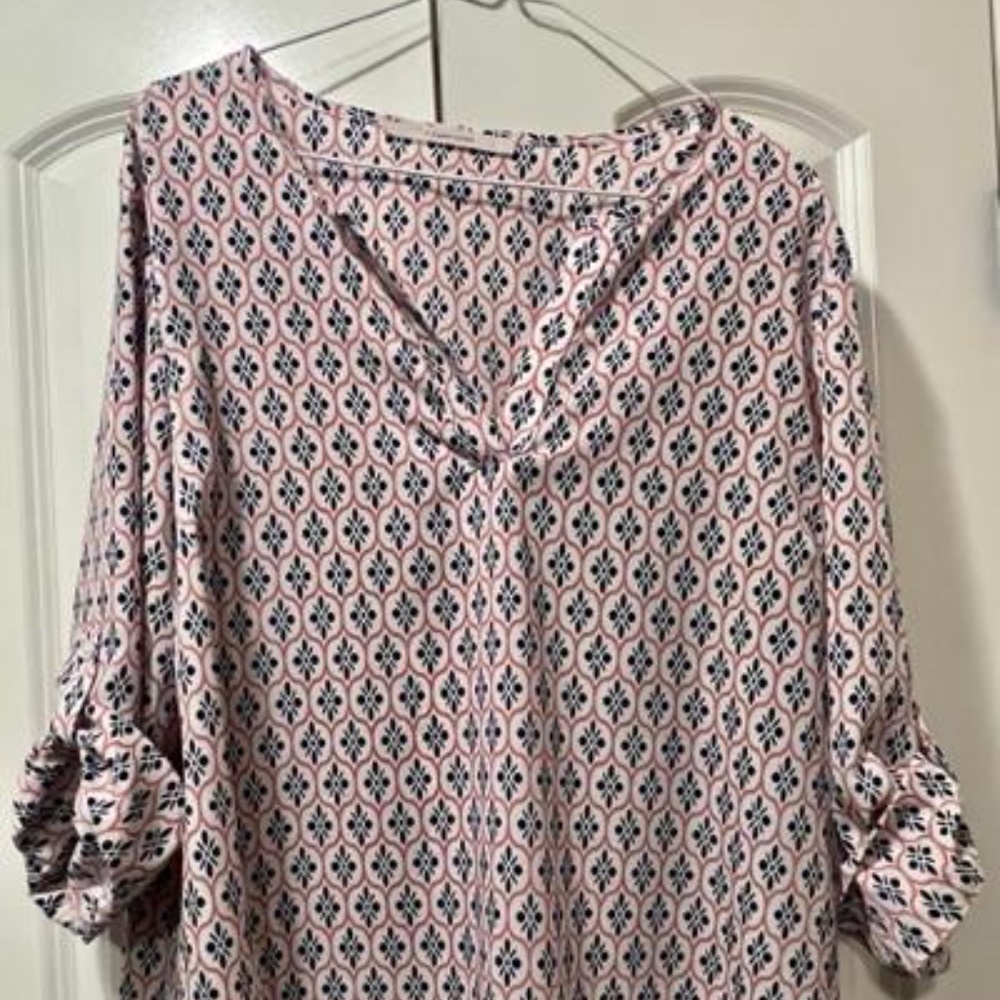 41 HAWTHORN Ivy Texture Blouse stitch fix